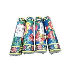 Vintage Scenic Fish Wall Border Paper 4 Rolls 20 Yards Total + Bonus 15 ft. New